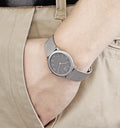  Shop Authentic Calvin Klein Minimal Grey Dial Silver Mesh Bracelet Watch for Men - K3M51154 - Luxxuri
