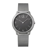  Shop Authentic Calvin Klein Minimal Grey Dial Silver Mesh Bracelet Watch for Men - K3M51154 - Luxxuri