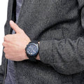  Shop Authentic Emporio Armani Sigma Chronograph Blue Dial Black Silicone Strap Watch For Men - AR6121 - Luxxuri