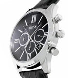 Shop Authentic Hugo Boss Ambassador Chronograph Quartz Black Dial Black Leather Strap Watch For Men - HB1513194 - Luxxuri