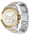  Shop Authentic Michael Kors Brecken Chronograph White Dial Two Tone Steel Strap Watch For Men - MK9064 - Luxxuri