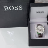  Shop Authentic Hugo Boss Jet Chronograph Quartz Silver Dial Brown Leather Strap Watch For Men - HB1513280 - Luxxuri