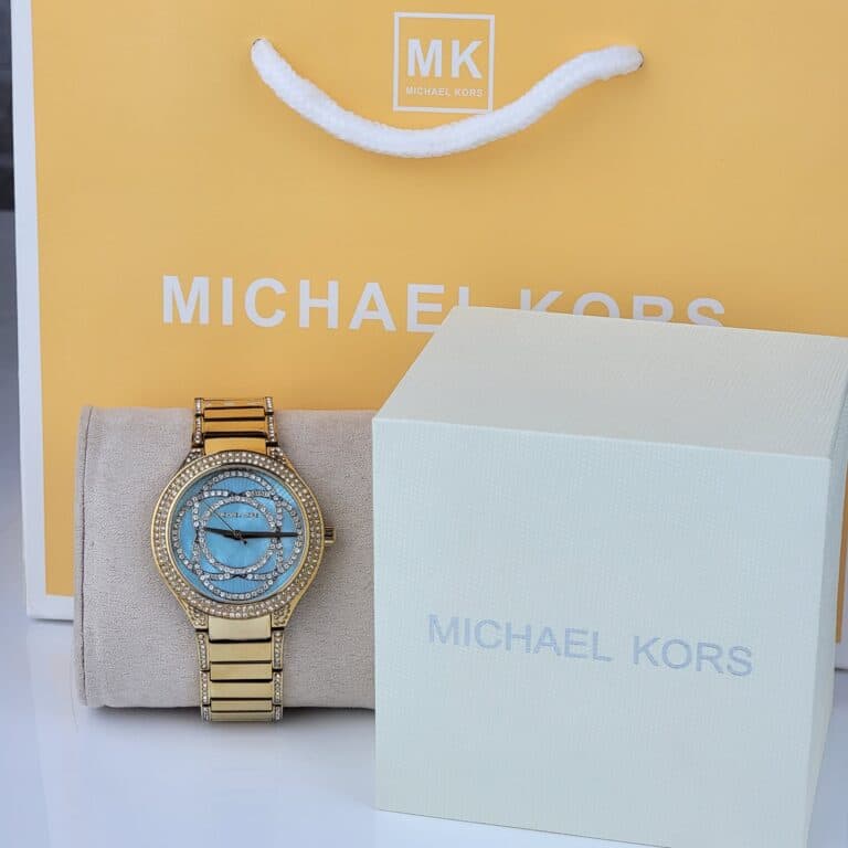  Shop Authentic Michael Kors Kerry Mother of Pearl Dial Gold Steel Strap Watch for Women - MK3481 - Luxxuri