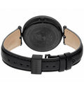  Shop Authentic Versace Palazzo Empire Black Dial Black Leather Strap Watch for Women - VCO050017 - Luxxuri