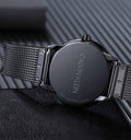  Shop Authentic Calvin Klein Minimal Black Dial Black Mesh Bracelet Watch for Men - K3M224B1 - Luxxuri