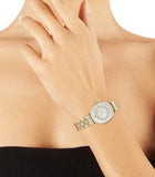  Shop Authentic Emporio Armani Gianni T Bar White Mother of Pearl Dial Gold Steel Strap Watch For Women - AR1907 - Luxxuri