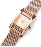  Shop Authentic Guess Nouveau Diamonds Rose Gold Dial Rose Gold Mesh Bracelet Watch for Women - W0127L3 - Luxxuri
