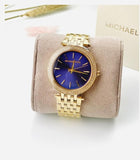  Shop Authentic Michael Kors Darci Blue Dial Gold Steel Strap Watch for Women - MK3406 - Luxxuri