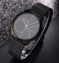  Shop Authentic Calvin Klein Minimal Black Dial Black Mesh Bracelet Watch for Men - K3M214X1 - Luxxuri
