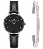  Shop Authentic Daniel Wellington Classic Petite Sheffield Black Dial Black Leather Strap Watch For Women - DW00100236 - Luxxuri