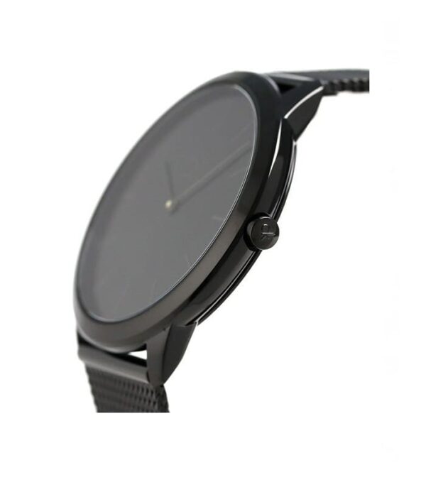  Shop Authentic Calvin Klein Minimal Black Dial Black Mesh Bracelet Watch for Men - K3M214B1 - Luxxuri