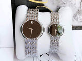  Shop Authentic Movado Veturi Quartz Black Dial Silver Steel Strap Watch for Women - 0606338 - Luxxuri