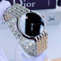 Movado Classic Quartz Black Dial Silver Steel Strap Watch for Men - 0606337