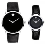  Shop Authentic Movado Museum Classic Black Dial Black Leather Strap Watch for Men - 0607194 - Luxxuri