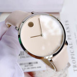  Shop Authentic Movado Museum 70th Anniversary Special Edition White Dial White Leather Strap Watch For Women - 0607139 - Luxxuri