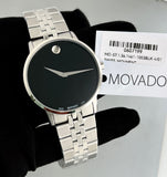  Shop Authentic Movado Museum Classic Black Dial Silver Steel Strap Watch for Men - 0607199 - Luxxuri