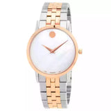  Shop Authentic Movado Museum Classic Mother of Pearl White Dial Two Tone Steel Strap Watch for Women - 0607077 - Luxxuri