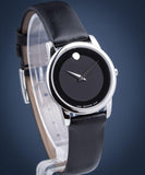  Shop Authentic Movado Museum Classic Black Dial Black Leather Strap Watch For Women - 0606503 - Luxxuri