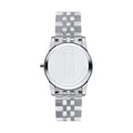 Movado Museum Classic Black Dial Silver Steel Strap Watch For Women - 0606505