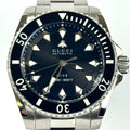  Shop Authentic Gucci Dive Automatic Black Dial Silver Steel Strap Watch for Men - YA136353 - Luxxuri