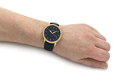  Shop Authentic Fossil The Minimalist Black Dial Black Leather Strap Watch for Men - FS5376 - Luxxuri