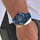  Shop Authentic Swarovski Octea Lux Sport Chronograph Blue Dial Blue Steel Strap Watch for Women - 5610475 - Luxxuri