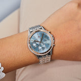  Shop Authentic Tommy Hilfiger Ari Diamonds Blue Dial Silver Steel Strap Watch for Women - 1781976 - Luxxuri