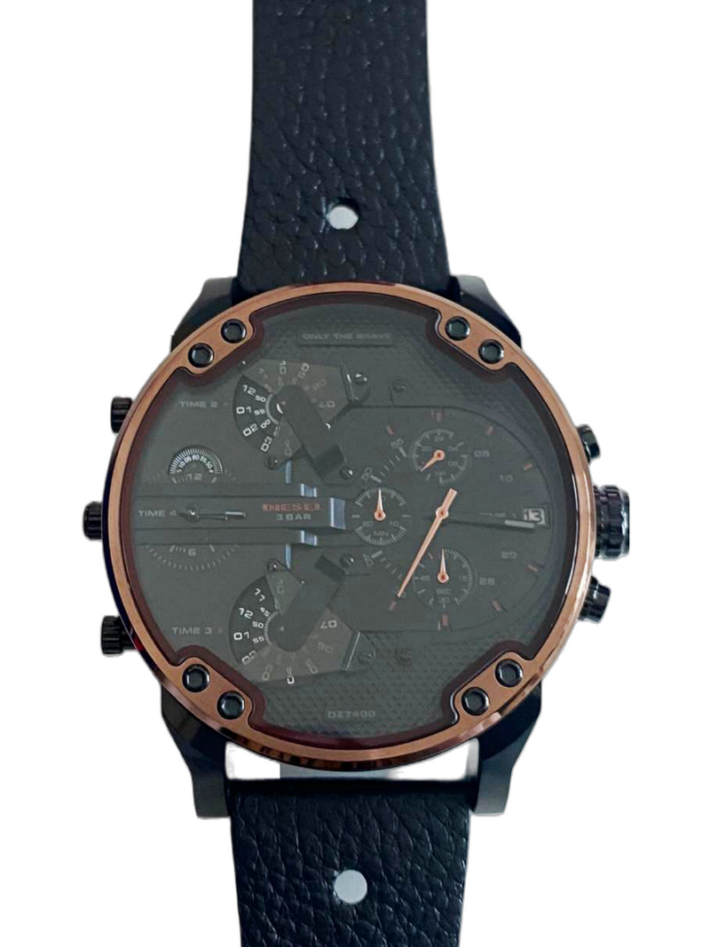  Shop Authentic Diesel Mr Daddy 2.0 Chronograph Black Dial Black Steel Strap Watch For Men - DZ7400 - Luxxuri