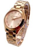  Shop Authentic Michael Kors Mini Slim Runway Rose Gold Dial Rose Gold Steel Strap Watch For Women - MK3457 - Luxxuri