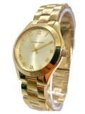  Shop Authentic Michael Kors Slim Runway Gold Dial Gold Steel Strap Watch For Women - MK3456 - Luxxuri