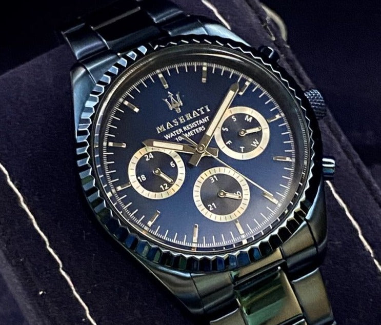  Shop Authentic Maserati Blue Edition Collection 43m Blue Dial Stainless Steel Watch For Men - R8853100025 - Luxxuri