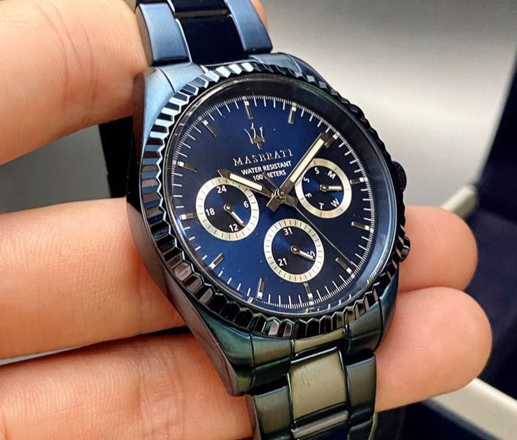  Shop Authentic Maserati Blue Edition Collection 43m Blue Dial Stainless Steel Watch For Men - R8853100025 - Luxxuri
