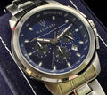  Shop Authentic Maserati Successo Chronograph Blue Dial Silver Steel Strap Watch For Men - R8873621002 - Luxxuri