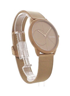  Shop Authentic Calvin Klein Minimal Quartz Pink Gold Dial Pink Gold Mesh Bracelet Watch for Men - K3M11TFK - Luxxuri