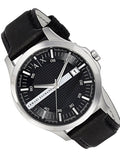  Shop Authentic Armani Exchange Hampton Chronograph Black Dial Black Leather Strap Watch For Men - AX2101 - Luxxuri