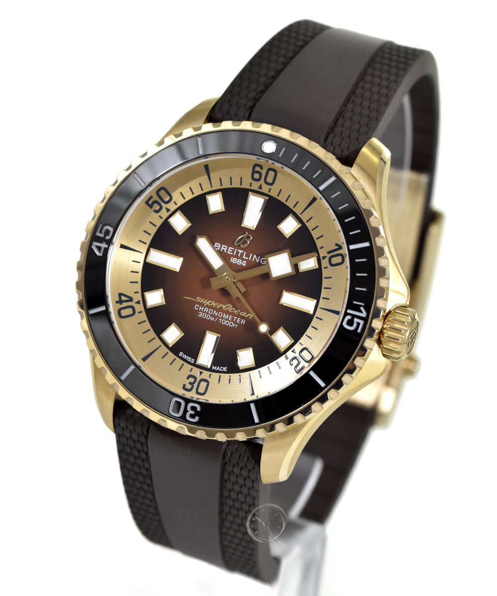  Shop Authentic Breitling Superocean Automatic 44 Brown Dial Brown Rubber Strap Watch for Men - N17376201Q1S1 - Luxxuri