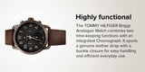  Shop Authentic Tommy Hilfiger Briggs Chronograph Black Dial Brown Leather Strap Watch for Men - 1791425 - Luxxuri