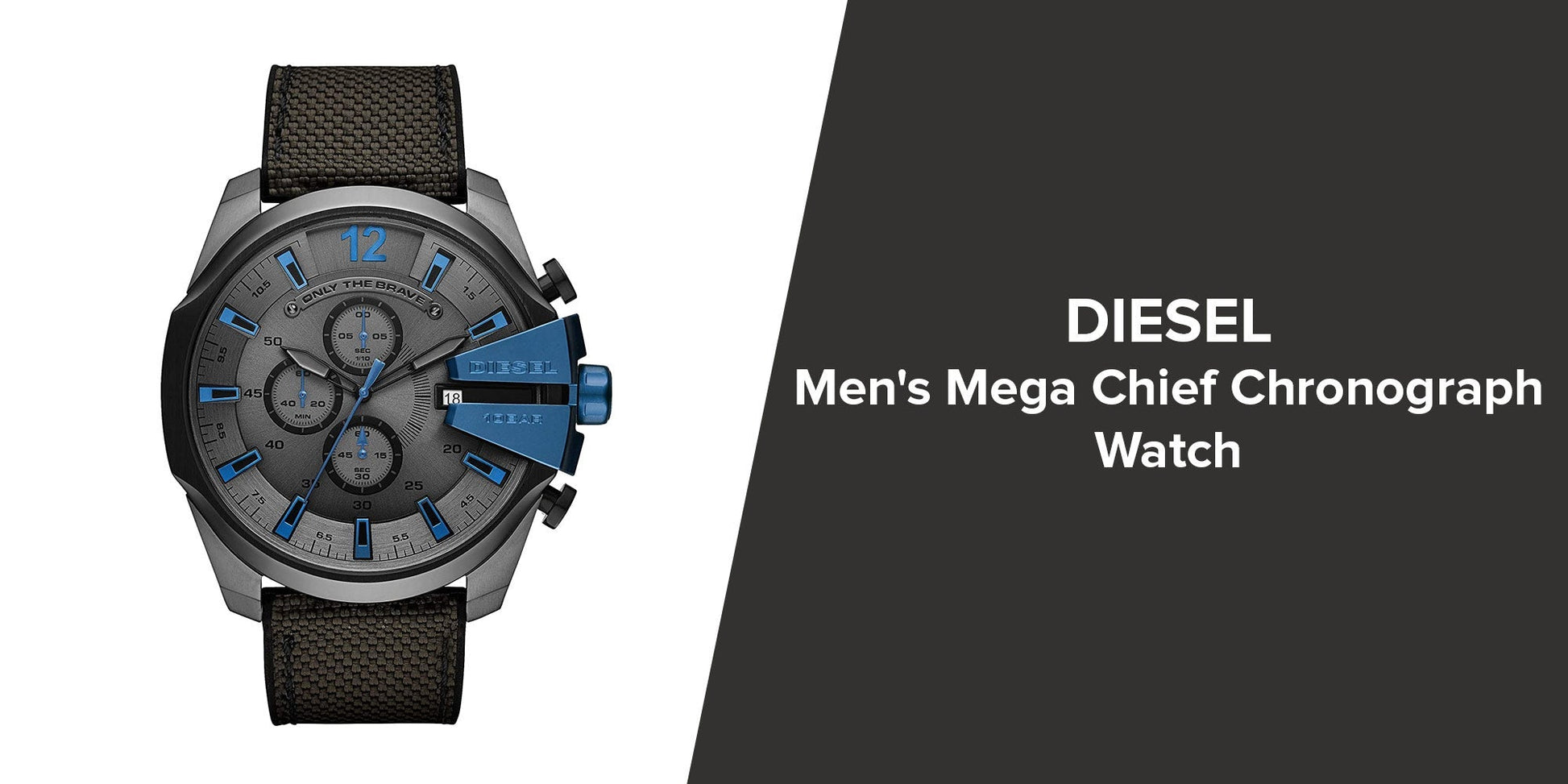  Shop Authentic Diesel Mega Chief Chronograph Black Dial Black Leather Strap Watch For Men - DZ4500 - Luxxuri