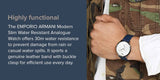  Shop Authentic Emporio Armani Modern Slim Analog Silver Dial Blue Leather Strap Watch For Men - AR11214 - Luxxuri