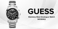  Shop Authentic Guess Chronograph Black Dial Silver Steel Strap Watch for Men - W0193G2 - Luxxuri
