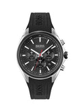  Shop Authentic Hugo Boss Distinct Black Dial Black Rubber Strap Watch for Men - 1513855 - Luxxuri