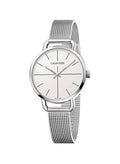  Shop Authentic Calvin Klein Even White Dial Silver Mesh Bracelet Watch for Women - K7B23126 - Luxxuri