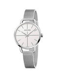 Shop Authentic Calvin Klein Even White Dial Silver Mesh Bracelet Watch for Women - K7B23126 - Luxxuri