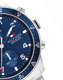  Shop Authentic Tommy Hilfiger Jimmy Chronograph Quartz Blue Dial Silver Steel Strap Watch For Men - 1791949 - Luxxuri