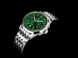  Shop Authentic Breitling Premier B01 Chronograph 42 Green Dial Silver Steel Strap Watch for Men - AB0145371L1A1 - Luxxuri