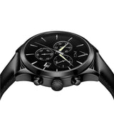  Shop Authentic Hugo Boss Grand Prix Black Dial Black Leather Strap Watch for Men - 1513474 - Luxxuri