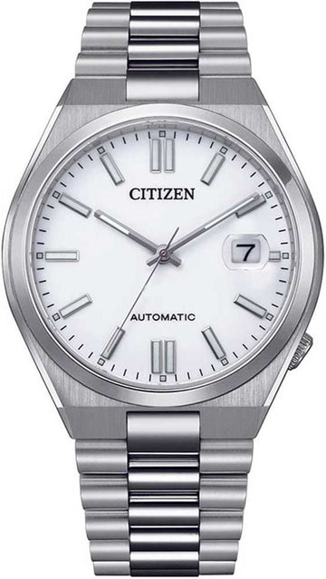  Shop Authentic Citizen Tsuyosa Automatic White Dial Silver Steel Strap Watch For Men - NJ0150-81A - Luxxuri