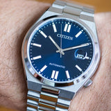  Shop Authentic Citizen Tsuyosa Automatic Blue Dial Silver Steel Strap Watch For Men - NJ0150-81L - Luxxuri