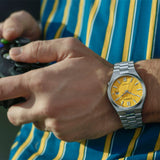  Shop Authentic Citizen Tsuyosa Automatic Yellow Dial Silver Steel Strap Watch for Men - NJ0150-81Z - Luxxuri