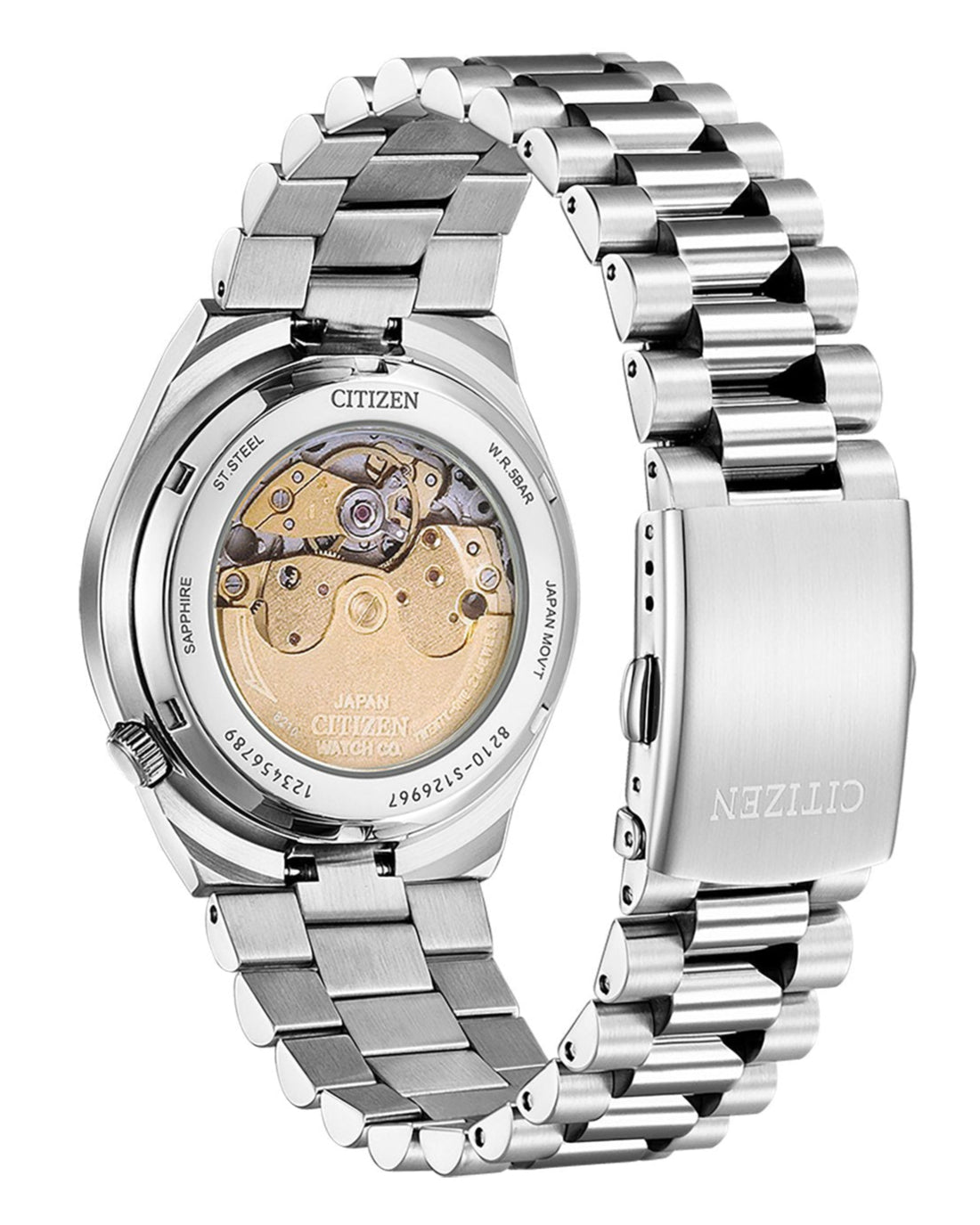  Shop Authentic Citizen Tsuyosa Automatic Oatmeal White Dial Silver Steel Strap Watch For Men - NJ0151-88W - Luxxuri